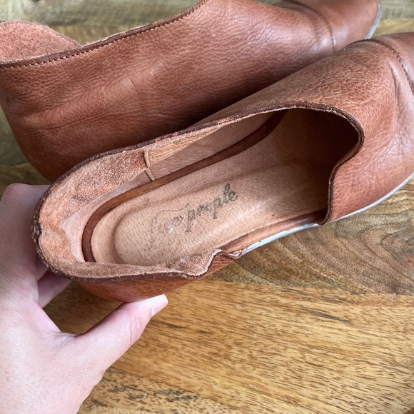 Free People Brown Leather Flats - Picture 4 of 7
